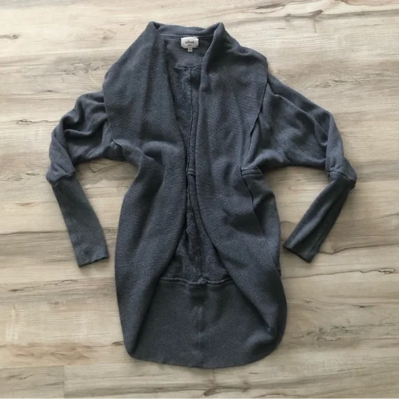 Wilfred Charcoal Open Diderot Cardigan - Picture 2 of 6